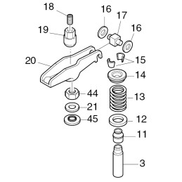 Hatz 1b20 vožtuvo spyruoklė 04093600