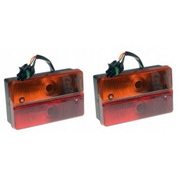 Galinių dešiniųjų ir kairiųjų žibintų rinkinys JCB ekskavatoriams