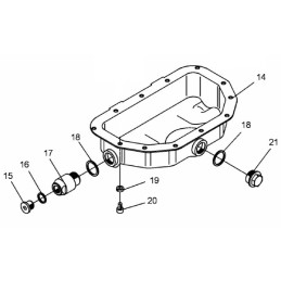Wacker alyvos išleidimo kaištis m14x1 5 0011049