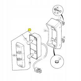Galinis žibintas JCB ekskavatorius-krautuvas 3cx 4cx