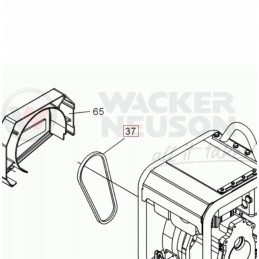Originalus wacker dpu6555 dpu6055 trapecinis diržas