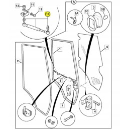 Amortizatorius, durų pavara 3cx 4cx jcb 128 13052