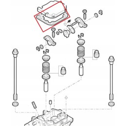 Hatz serijos 1d vožtuvo dangtelio tarpiklis 04006111