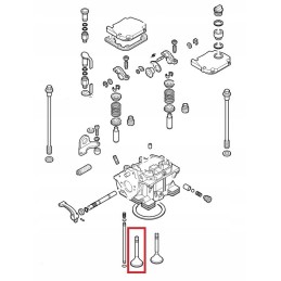 Hatz 1d41 1d42 1d50 įsiurbimo vožtuvas 04090000