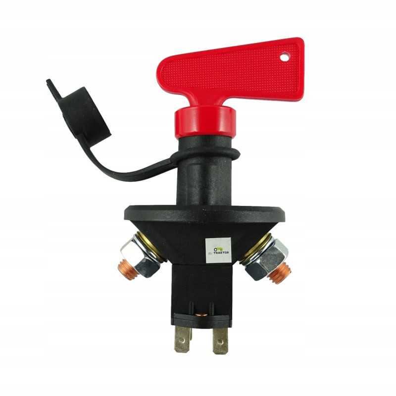 Pagrindinis srovės jungiklis 24v 500a su rezistoriumi