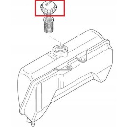 Hatz 1d81 1d90 degalų bako dangtelis 50385801