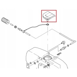 Hatz 1b20 1b30 1b40 degalų bako dangtelis 01535302
