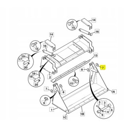 Tarpinė poveržlė 0 5 mm jcb