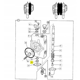 Skirstytuvo slydimo tarpiklis jcb 25 606835 a