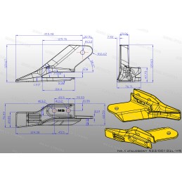Šoninis šaukštas mini 522 00102 l mega stiprus hd
