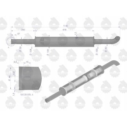 Apvalus duslintuvas 1140mm 5kg c 360 originalus ursus