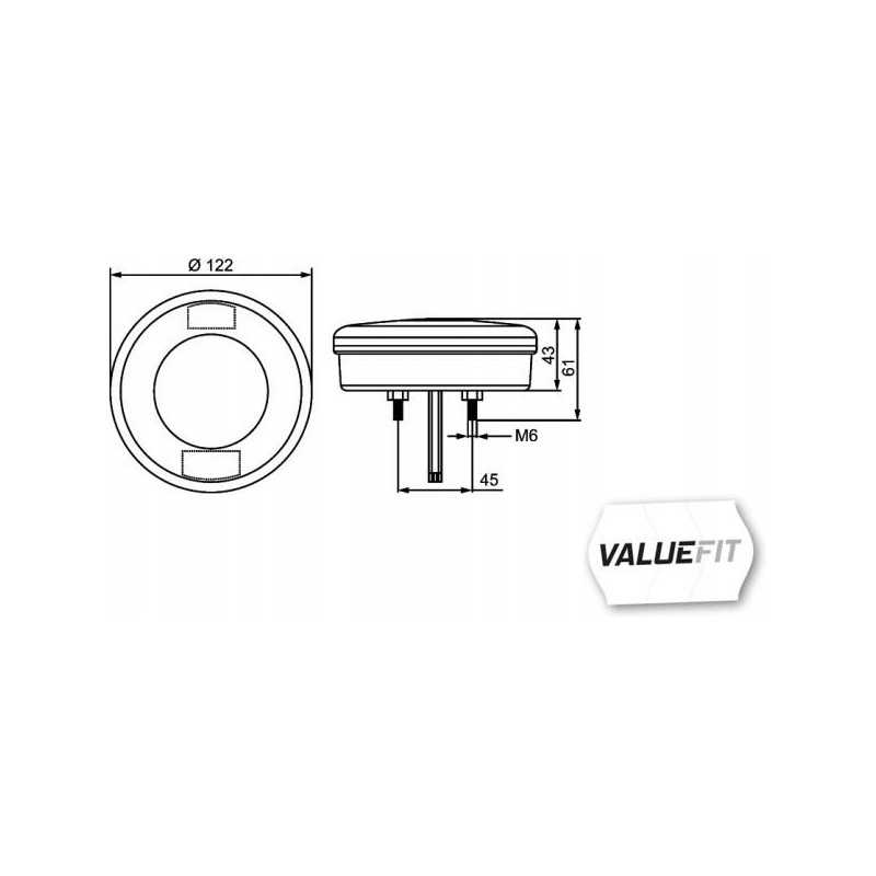 Hella 2ne 357 027 031 galiniai rūko žibintai