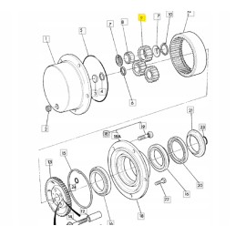 Palydovinis galutinės pavaros JCB teleskopinis krautuvas