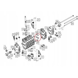 Nordhydraulic rsm290 sekcijų sandarinimo rinkinys