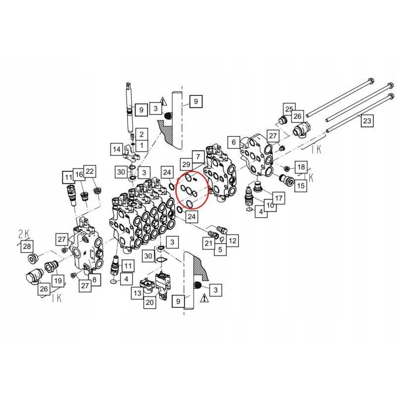 Nordhydraulic rsm290 sekcijų sandarinimo rinkinys