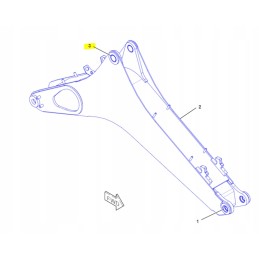 Boom cat ekskavatoriaus krautuvo pavaros įvorė