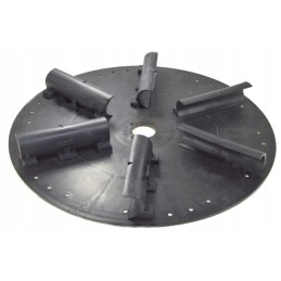 Paskleiskite 50 cm skersmens 6 ašmenų plastikinę plokštę