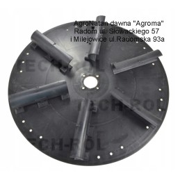 Paskleiskite 50 cm skersmens 6 ašmenų plastikinę plokštę