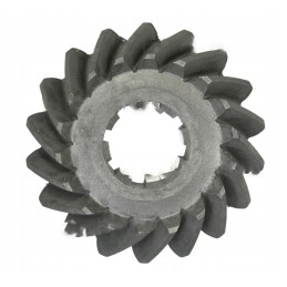 Kampinis ratas su 19 arkinių dantų fortsc barstytuvu