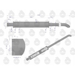 Duslintuvas 1590mm 6kg mf4 originalus Ursus