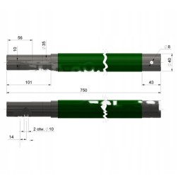 Barstytuvo varomasis velenas 221302034 Rolmus
