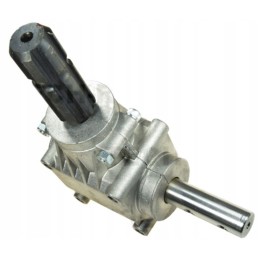 Trąšų barstytuvo kampinė pavara yra sustiprinta