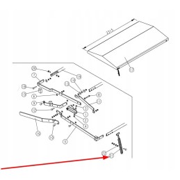 696110 brezentinis guminis kabliukas