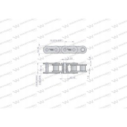 Ritininė grandinė 10b 1 86ps taikymas 1 35 m ko