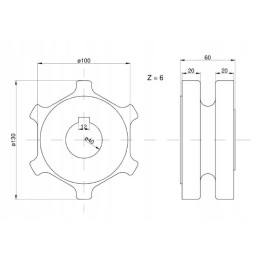 Lizdo ratas 12mm lizdui, barstytuvas 2219070140