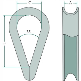 Chomatko 460840 14 skirtas 14 mm kabeliui