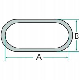 Grandinė 19mm 16mm 4mm granitinė