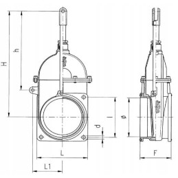 Flanšinis sklendės vožtuvas 4