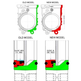 Plokštelinis sklendė 6 be veikimo, vardinis plotis
