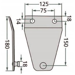 Kverneland Krone Vicon Moto vejapjovės peilių laikiklis