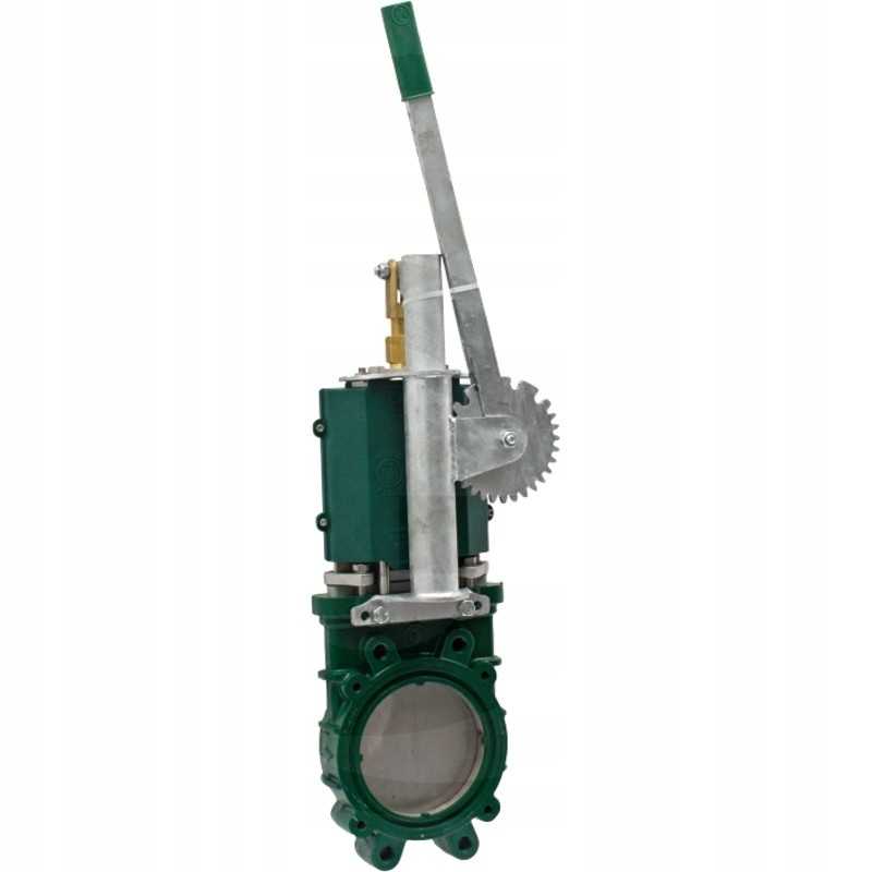 Plokštelinis vartų vožtuvas 6 su svirtimi