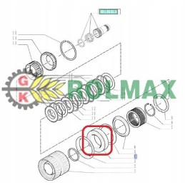 Pavarų dėžės stūmoklis new holland t6000 korpusas mxu 81871392