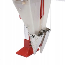 Reguliuojamas dviejų cilindrų rankinis trąšų aplikatorius