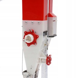 Reguliuojamas dviejų cilindrų rankinis trąšų aplikatorius