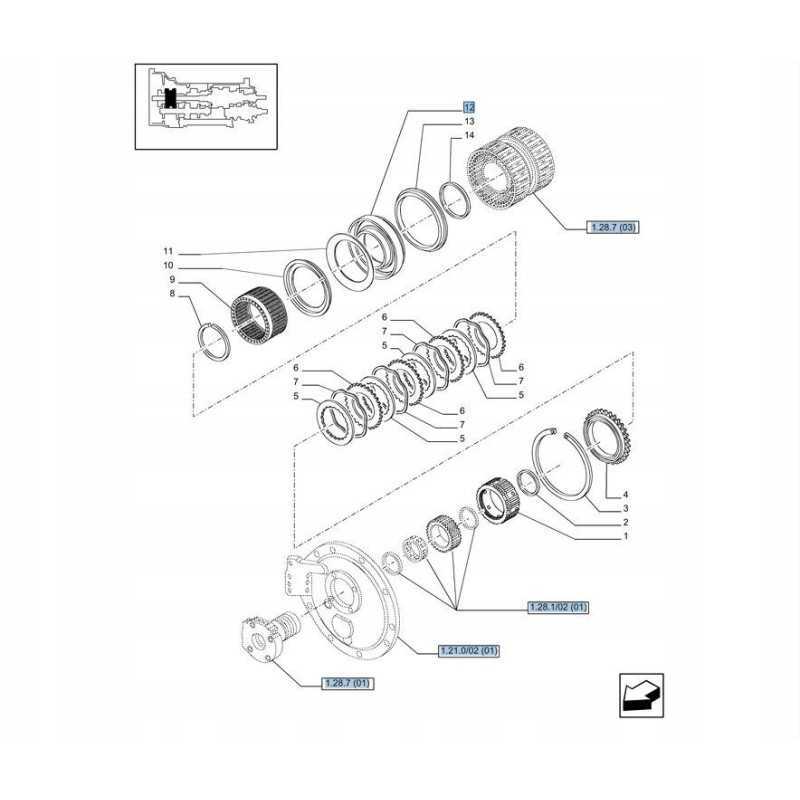 Pavarų dėžės stūmoklis new holland t6000 korpusas mxu 81871392 c