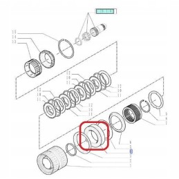 Pavarų dėžės stūmoklis new holland t6000 korpusas mxu 81871392 c