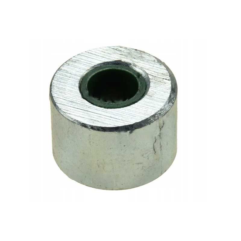 Metalinis grandinės įtempimo volas dalgio barstytuvui