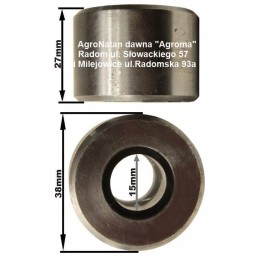 Metalinis grandinės įtempimo volas dalgio barstytuvui