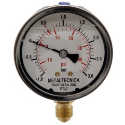 Vakuuminis manometras oe 63 mm 1 4 plieninis sriegis