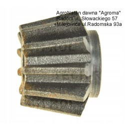 Mažas kūginis ratas dalgio barstytuvo transmisijai