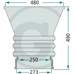 Pildymo piltuvas su dangteliu ir elastine juostele 10