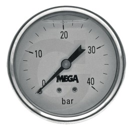Glicerino slėgio matuoklis 0 40 bar arba 63 mm 1 4