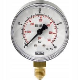 Slėgio matuoklis 63 mm 0 16 barų 1 4 apatinis abs žalvaris