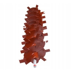 1 ir 2 tipo barstymo būgno ašinių diskų dantys