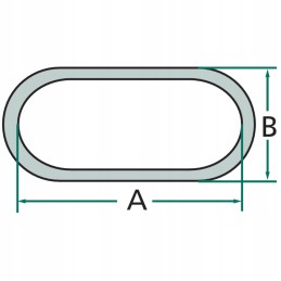 Grandinė 19mm 16mm 4mm granitinė