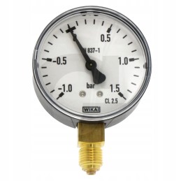 Wika vakuuminis manometras 1 1 5 vario lydinio žalvaris